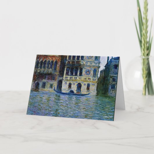 Monet - Palazzo Dario, berühmtes Bild, Karte (Vorderseite)