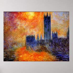 Monet - Parlament Sun Poster