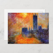 Monet - Parlament Sun Postkarte (Vorne/Hinten)