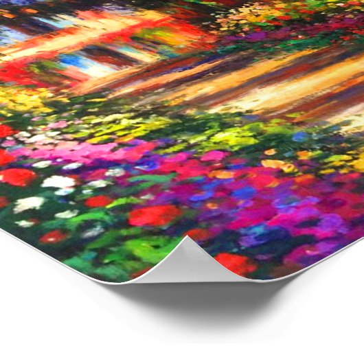 Monet Pathway im Monet's Garden Poster (Ecke)