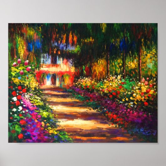 Monet Pathway im Monet's Garden Poster (Vorne)