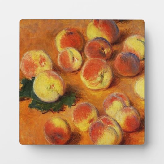 Monet Peaches Plaque Fotoplatte (Vorderseite)