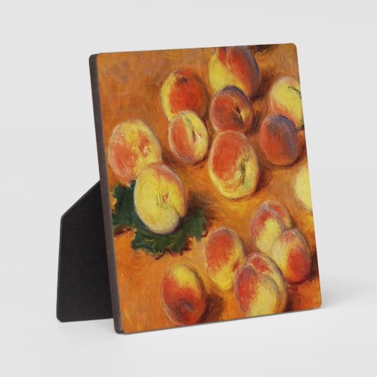 Monet Peaches Plaque Fotoplatte (Vorderseite)
