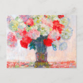 Monet Peonies Ankündigungspostkarte (Vorderseite)