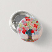 Monet Peonies Button (Vorne & Hinten)