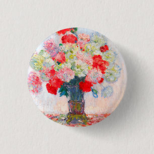 Monet Peonies Button