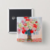 Monet Peonies Button (Vorne & Hinten)
