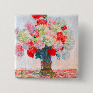Monet Peonies Button