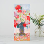 Monet Peonies Card (Stehend Vorderseite)