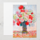 Monet Peonies Einladung (Vorne/Hinten)