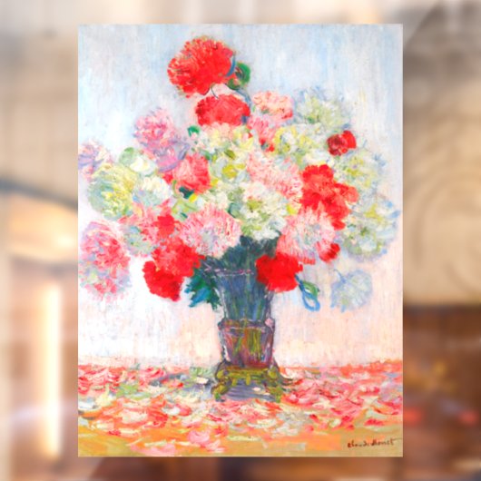 Monet Peonies Fensteraufkleber (Blatt 2)