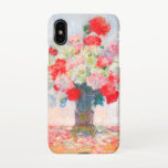 Monet Peonies iPhone Hülle<br><div class="desc">iPhone X Case mit Claude Monets Blume Malerei. Schöne rote,  gelbe und weiße Pfannkuchen in einer blauen Vase. Ein großartiges Monetgeschenk für Fans von Impressionismus und französischer Kunst.</div>
