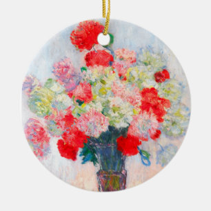 Monet Peonies Keramik Ornament