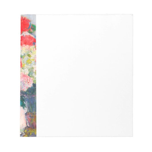 Monet Peonies Notizblock (Vorderseite)