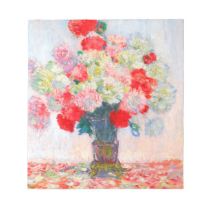 Monet Peonies Notizblock