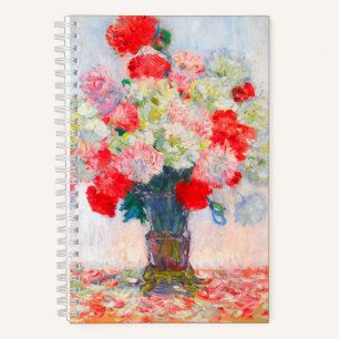 Monet Peonies Notizblock