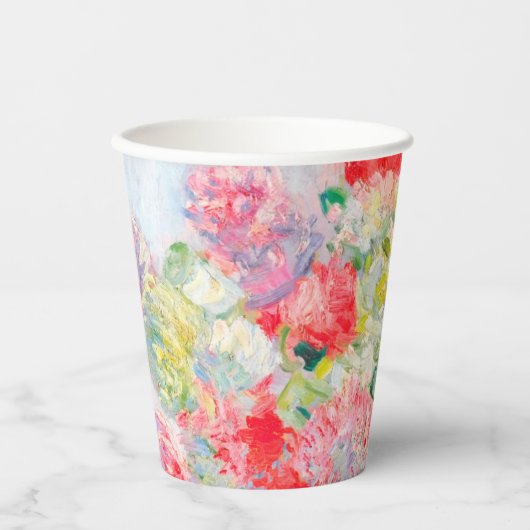 Monet Peonies Pappbecher (Vorderseite)