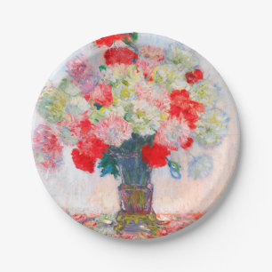 Monet Peonies Pappteller
