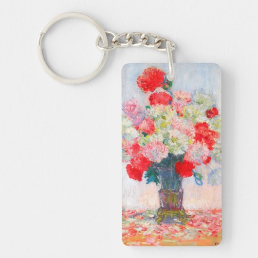 Monet Peonies Schlüsselanhänger (Vorderseite)