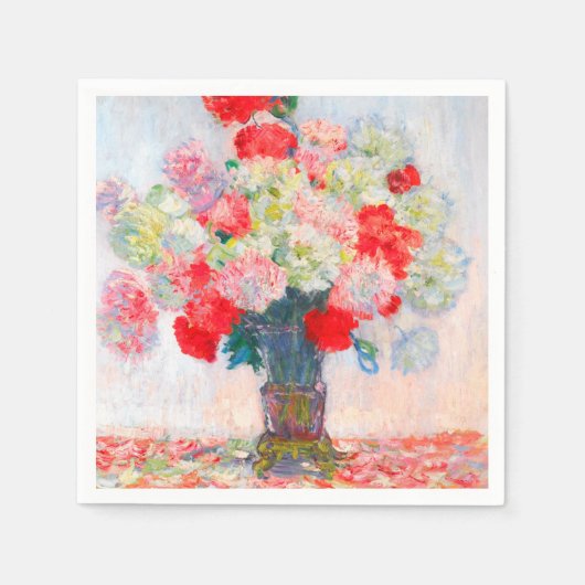 Monet Peonies Serviette (Vorderseite)