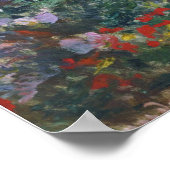 Monet - Peony Garden Poster (Ecke)