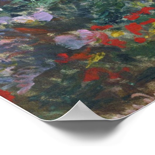 Monet - Peony Garden Poster (Ecke)