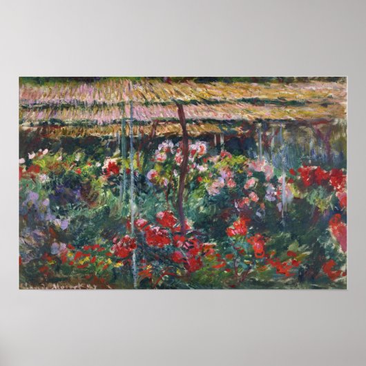 Monet - Peony Garden Poster (Vorne)
