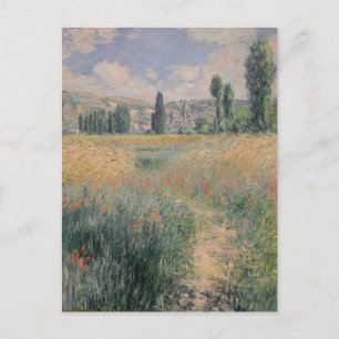 Monet Pfad auf der Insel Saint Martin, Vétheuil Postkarte