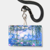Monet Pink Water Lilies Ausweis (Rückseite mit Lanyard)