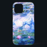 Monet Pink Water Lilies Case-Mate iPhone Hülle<br><div class="desc">Ein Monet rosa Wasserlililie iPhone 12 Gehäuse mit schönen rosa Seerosen schwebend in einem ruhigen,  blauen Teich mit Lilienpolstern. Ein großartiges Monet-Geschenk für die Liebhaber von Impressionismus und französischer Kunst.</div>
