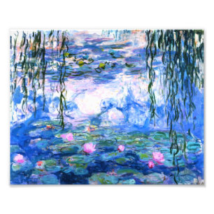 Monet Pink Water Lilies Fotodruck