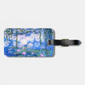 Monet Pink Water Lilies Gepäckanhänger (Rückseite horizontal)