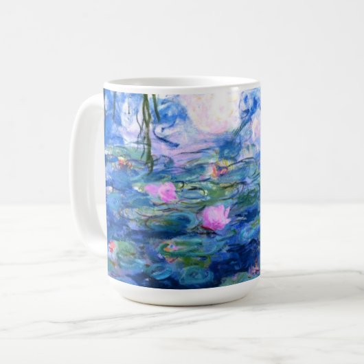 Monet Pink Water Lilies Kaffeetasse (Vorderseite Links)