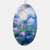 Monet Pink Water Lilies  Keramik Ornament (Rechts)