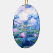 Monet Pink Water Lilies  Keramik Ornament (Links)