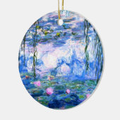 Monet Pink Water Lilies Keramik Ornament (Links)
