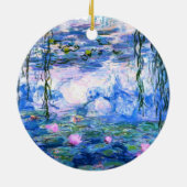 Monet Pink Water Lilies Keramik Ornament (Hinten)