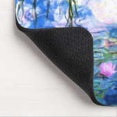 Monet Pink Water Lilies Mousepad (Ecke)