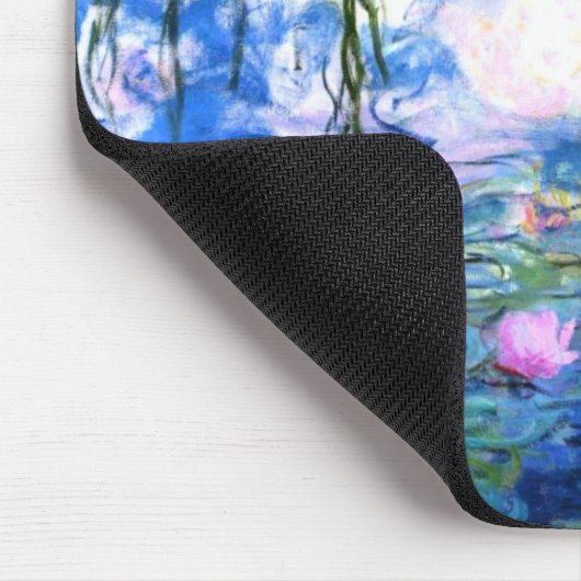 Monet Pink Water Lilies Mousepad (Ecke)