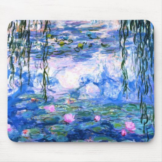 Monet Pink Water Lilies Mousepad (Vorne)