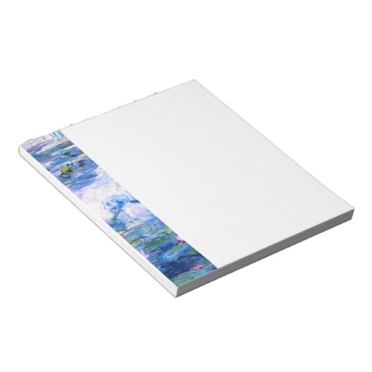 Monet Pink Water Lilies Notizblock (angewinkelt)