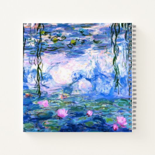 Monet Pink Water Lilies  Notizblock (Rückseite)