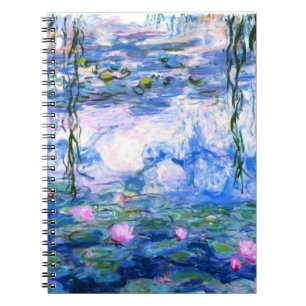 Monet Pink Water Lilies Notizblock