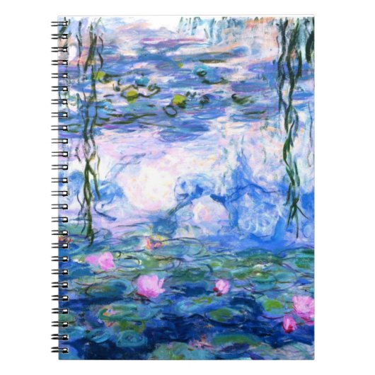 Monet Pink Water Lilies Notizblock (Vorderseite)