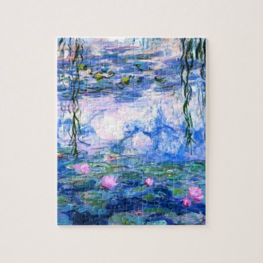 Monet Pink Water Lilies Puzzle (Vertikal)
