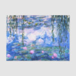 Monet Pink Water Lilies  Seidenpapier<br><div class="desc">Monet rosa Wasserlililie Gewebepapier mit schönen rosa Seerosen schwimmend in einem ruhigen,  blauen Teich mit Lilienpolstern. Ein großartiges Monet-Geschenk für die Liebhaber von Impressionismus und französischer Kunst.</div>