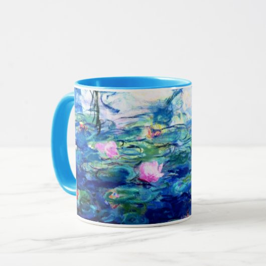 Monet Pink Water Lilies  Tasse (Vorderseite Links)
