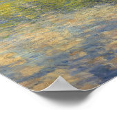 Monet - Poplars auf der Epte Poster (Ecke)