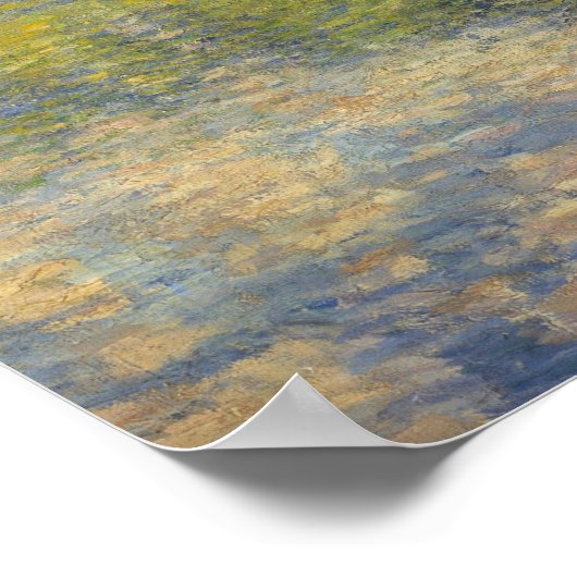 Monet - Poplars auf der Epte Poster (Ecke)