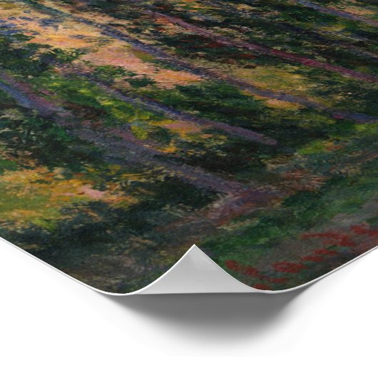 Monet - Poplars bei Giverny 1888 Poster (Ecke)